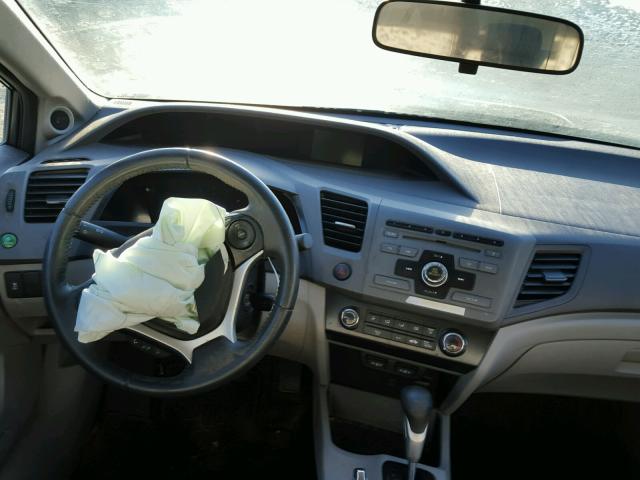 2HGFB2F96CH582385 - 2012 HONDA CIVIC EXL GRAY photo 9