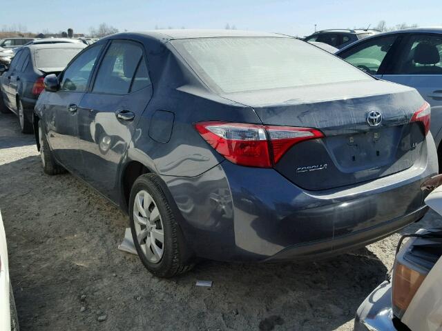 2T1BURHE1EC111560 - 2014 TOYOTA COROLLA L GRAY photo 3