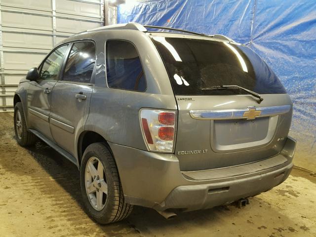 2CNDL73F356042769 - 2005 CHEVROLET EQUINOX LT GRAY photo 3