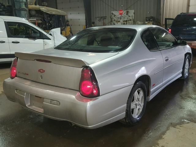 2G1WX12K649207569 - 2004 CHEVROLET MONTE CARL SILVER photo 4