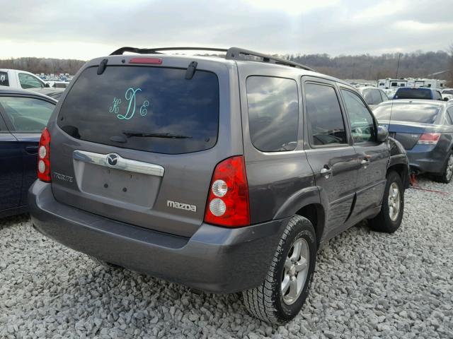 4F2YZ041X5KM12076 - 2005 MAZDA TRIBUTE S GRAY photo 4