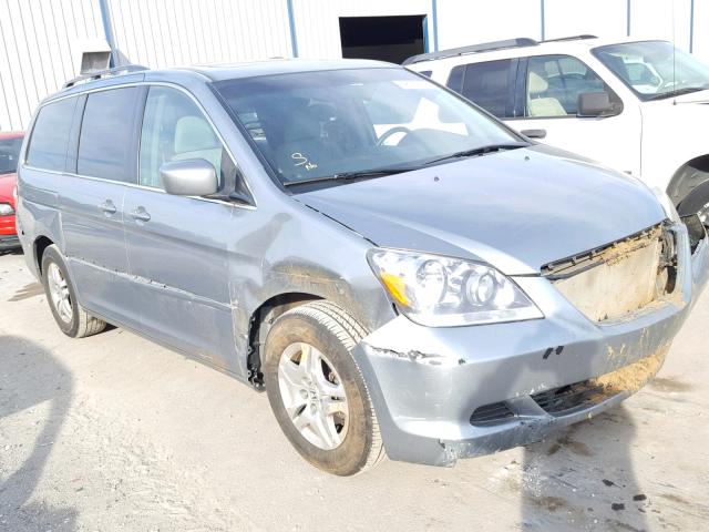 5FNRL38697B100313 - 2007 HONDA ODYSSEY EX SILVER photo 1