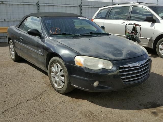 1C3EL55R74N240080 - 2004 CHRYSLER SEBRING LX BLACK photo 1