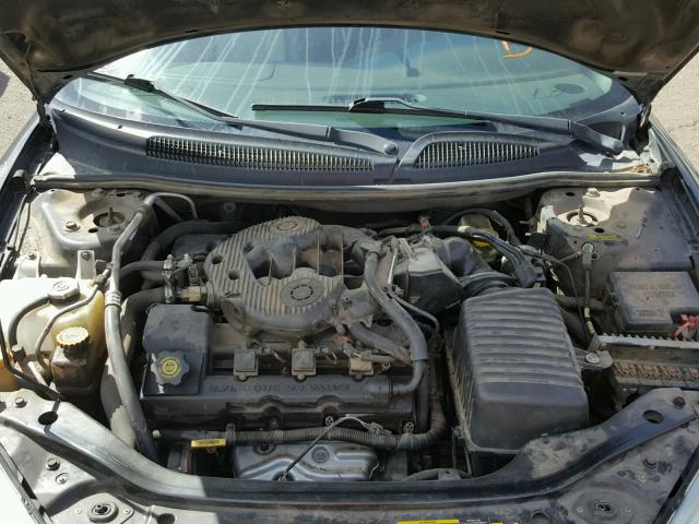 1C3EL55R74N240080 - 2004 CHRYSLER SEBRING LX BLACK photo 7