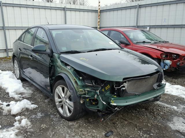 1G1PG5SB8E7404306 - 2014 CHEVROLET CRUZE LTZ GREEN photo 1