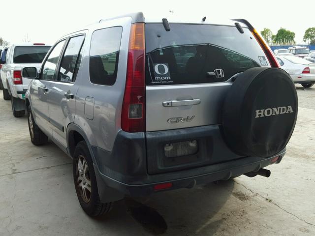 JHLRD78884C030739 - 2004 HONDA CR-V EX SILVER photo 3