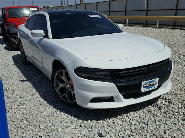 2C3CDXHG1FH860459 - 2015 DODGE CHARGER SX WHITE photo 1