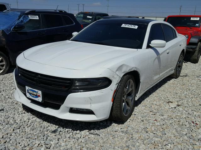 2C3CDXHG1FH860459 - 2015 DODGE CHARGER SX WHITE photo 2