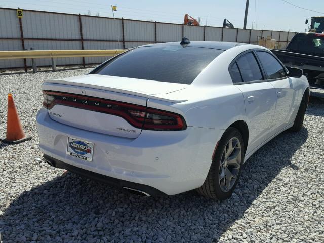 2C3CDXHG1FH860459 - 2015 DODGE CHARGER SX WHITE photo 4