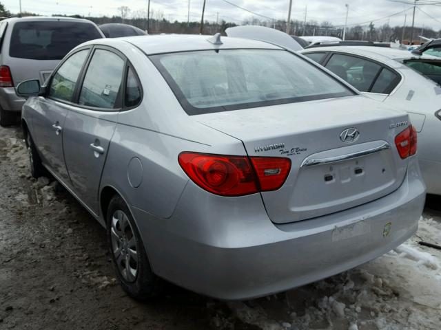 KMHDU4AD2AU189495 - 2010 HYUNDAI ELANTRA BL SILVER photo 3