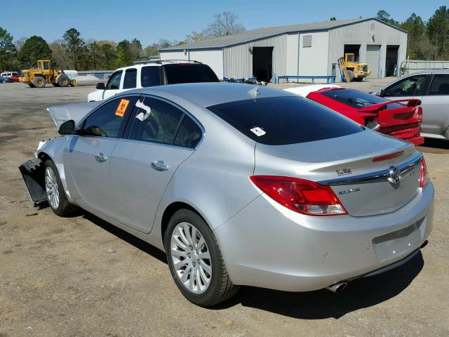 2G4GS5EV0D9158078 - 2013 BUICK REGAL PREM SILVER photo 3