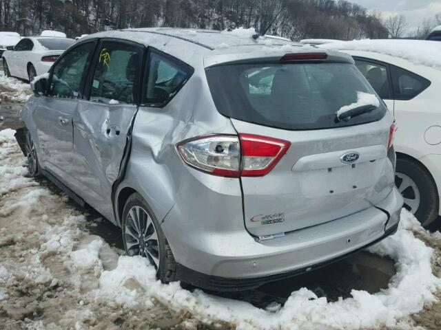 1FADP5FU5HL101930 - 2017 FORD C-MAX TITA SILVER photo 3