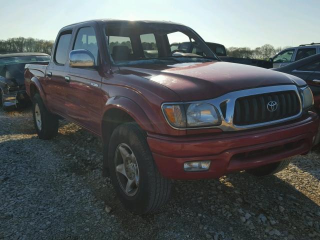 5TEGN92N64Z319504 - 2004 TOYOTA TACOMA DOU RED photo 1