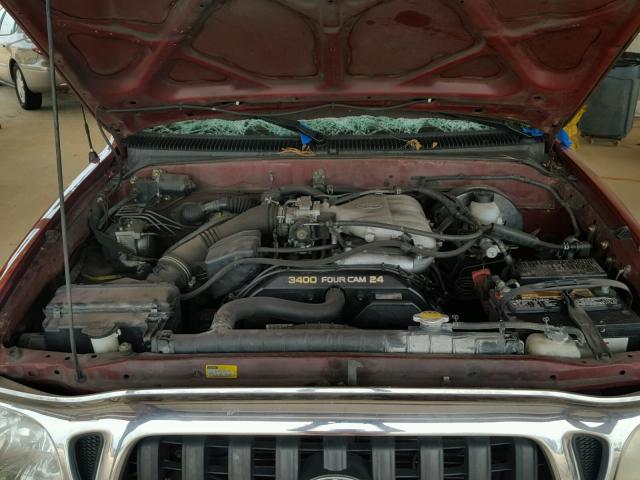 5TEGN92N64Z319504 - 2004 TOYOTA TACOMA DOU RED photo 7