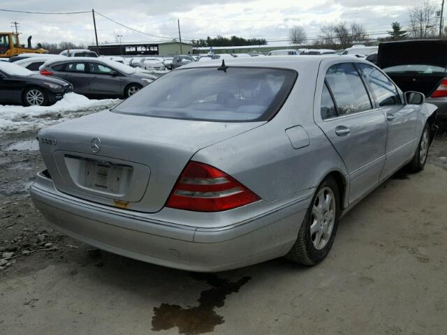 WDBNG70J51A166902 - 2001 MERCEDES-BENZ S 430 SILVER photo 4