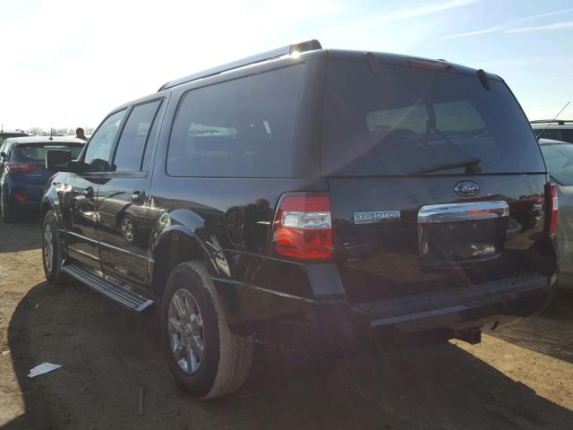 1FMFK20559EB07083 - 2009 FORD EXPEDITION BLACK photo 3