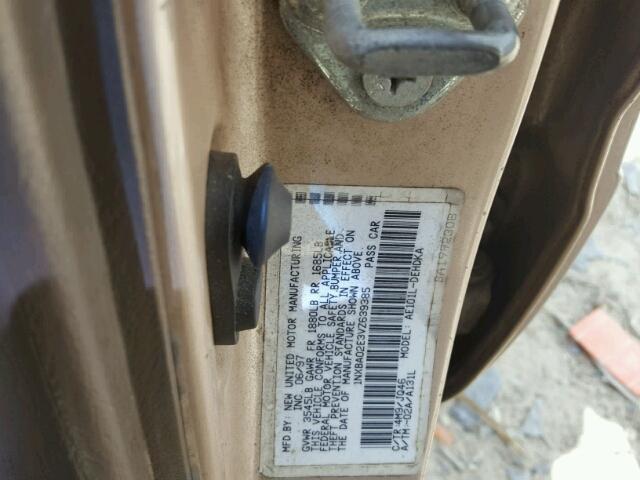 1NXBA02E3VZ639385 - 1997 TOYOTA COROLLA BA GRAY photo 10