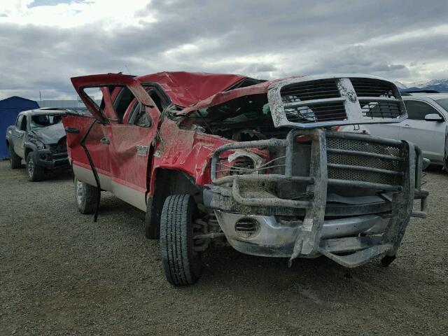 3D7KS28A88G195662 - 2008 DODGE RAM 2500 S RED photo 1