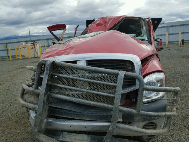 3D7KS28A88G195662 - 2008 DODGE RAM 2500 S RED photo 10