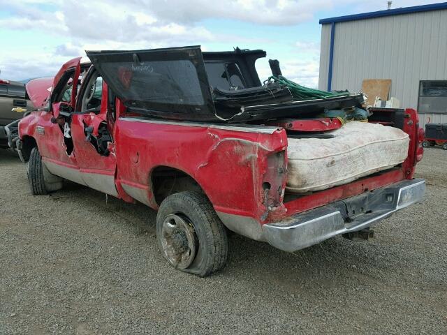 3D7KS28A88G195662 - 2008 DODGE RAM 2500 S RED photo 3