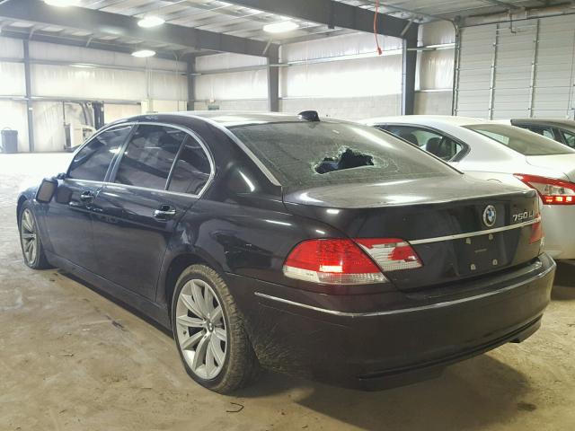 WBAHN835X8DT82467 - 2008 BMW 750 LI BLACK photo 3