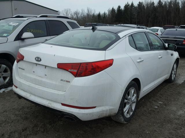 5XXGN4A75CG086833 - 2012 KIA OPTIMA EX WHITE photo 4