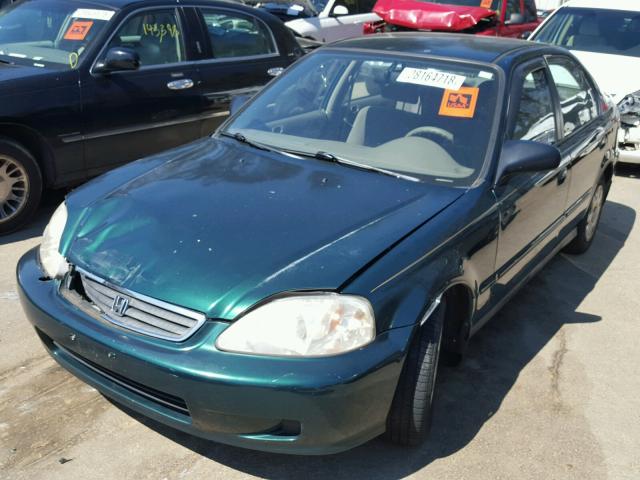 2HGEJ6614YH505537 - 2000 HONDA CIVIC BASE 绿色 照片 2