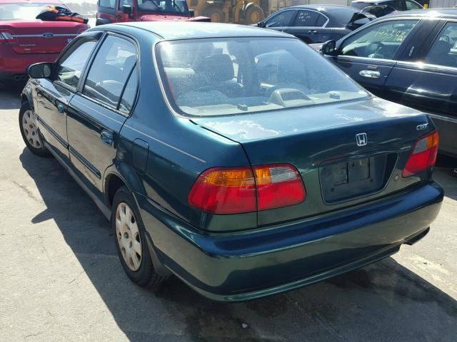 2HGEJ6614YH505537 - 2000 HONDA CIVIC BASE 绿色 照片 3