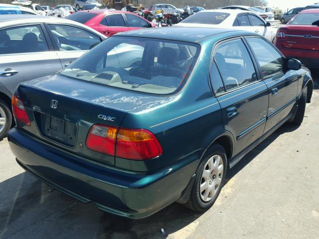 2HGEJ6614YH505537 - 2000 HONDA CIVIC BASE GREEN photo 4