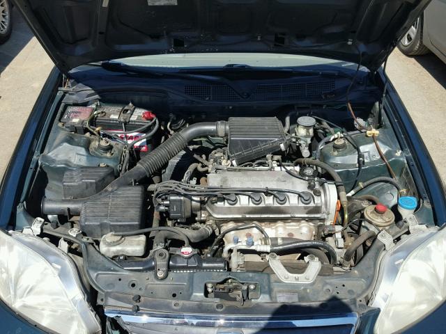 2HGEJ6614YH505537 - 2000 HONDA CIVIC BASE 绿色 照片 7