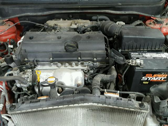 KNADH4A38A6684396 - 2010 KIA RIO LX Կարմիր լուսանկար 7