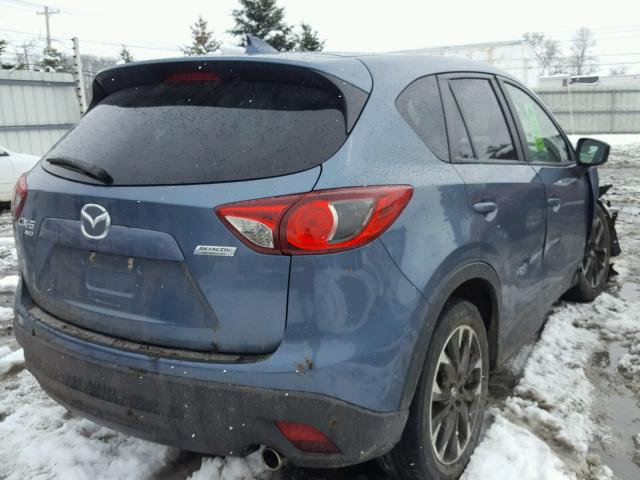 JM3KE4DY6G0645092 - 2016 MAZDA CX-5 GT BLUE photo 4