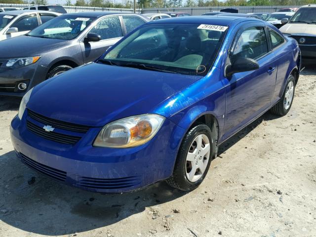 1G1AK15F177310363 - 2007 CHEVROLET COBALT LS BLUE photo 2