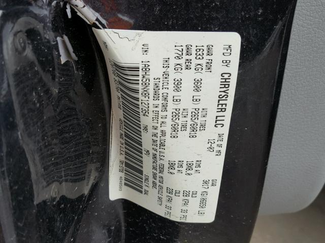 1A8HW58NX8F127354 - 2008 CHRYSLER ASPEN LIMI 黑色 照片 10