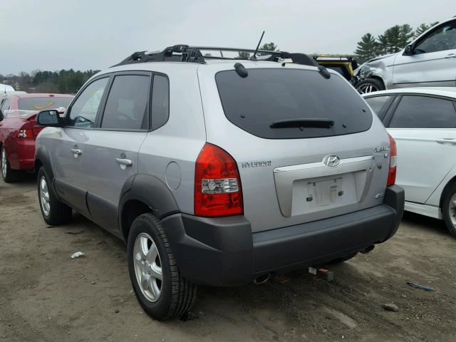 KM8JN72D65U106978 - 2005 HYUNDAI TUCSON GLS SILVER photo 3