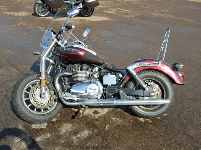 SMT905RN9ET627886 - 2014 TRIUMPH MOTORCYCLE AMERICA BURGUNDY photo 9