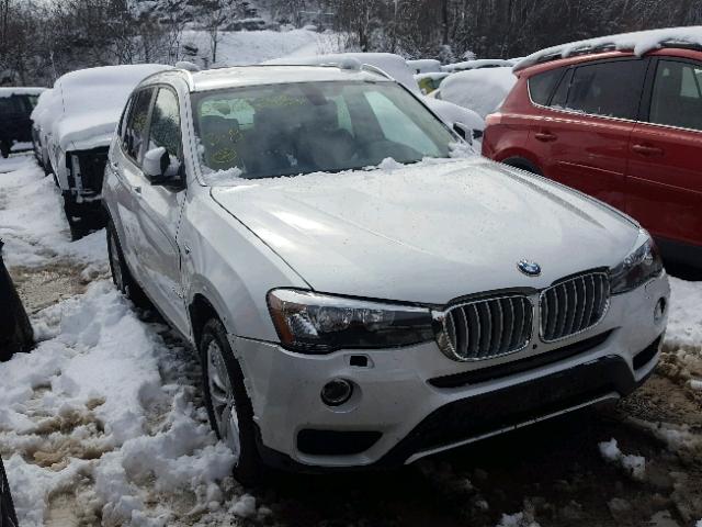 5UXWX9C53H0D97458 - 2017 BMW X3 XDRIVE2 WHITE photo 1