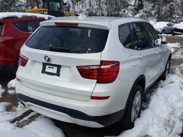 5UXWX9C53H0D97458 - 2017 BMW X3 XDRIVE2 WHITE photo 4