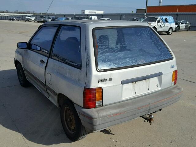 KNJBT07K1J6126340 - 1988 FORD FESTIVA LX GRAY photo 3