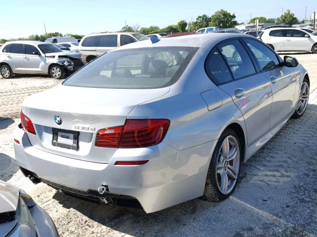 WBAXA5C53ED690310 - 2014 BMW 535 D SILVER photo 4