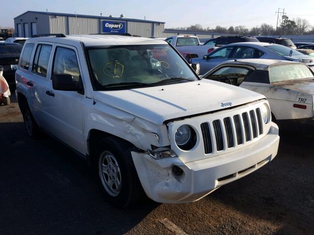 1J8FT28W88D551621 - 2008 JEEP PATRIOT SP WHITE photo 1