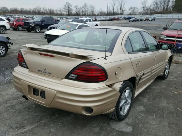 1G2NF52F12C311705 - 2002 PONTIAC GRAND AM S ოქროსფერი ფოტო 4