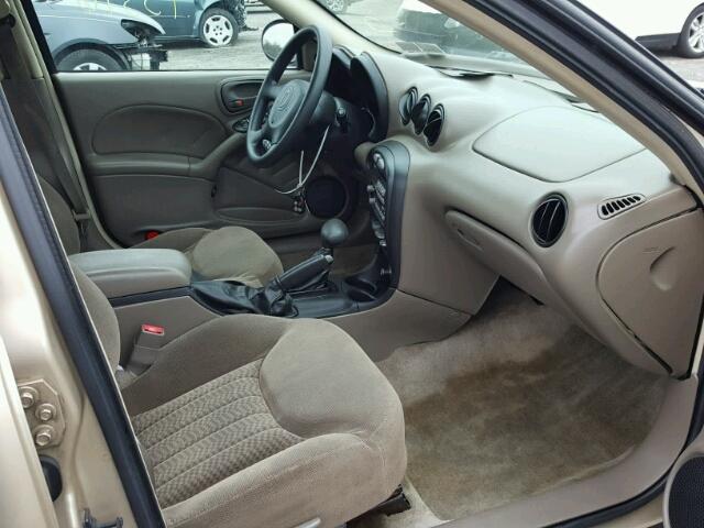 1G2NF52F12C311705 - 2002 PONTIAC GRAND AM S ოქროსფერი ფოტო 5