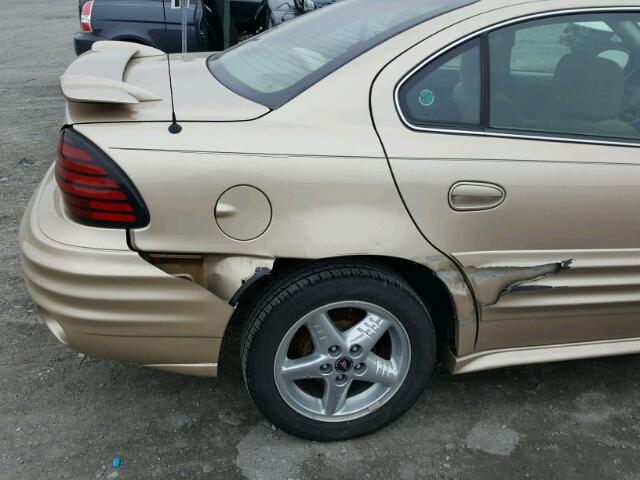 1G2NF52F12C311705 - 2002 PONTIAC GRAND AM S ოქროსფერი ფოტო 9