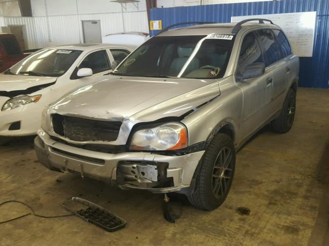 YV1CZ91H141076008 - 2004 VOLVO XC90 T6 SILVER photo 2