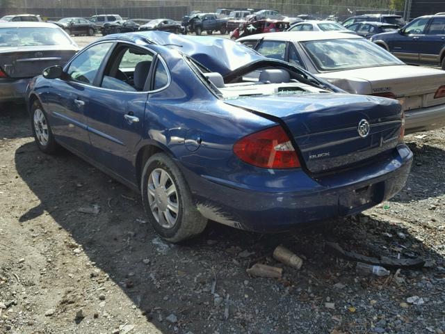 2G4WC532251288378 - 2005 BUICK LACROSSE C BLUE photo 3