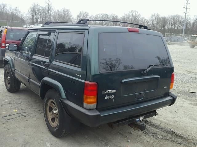 1J4FF68S6XL547097 - 1999 JEEP CHEROKEE S GREEN photo 3