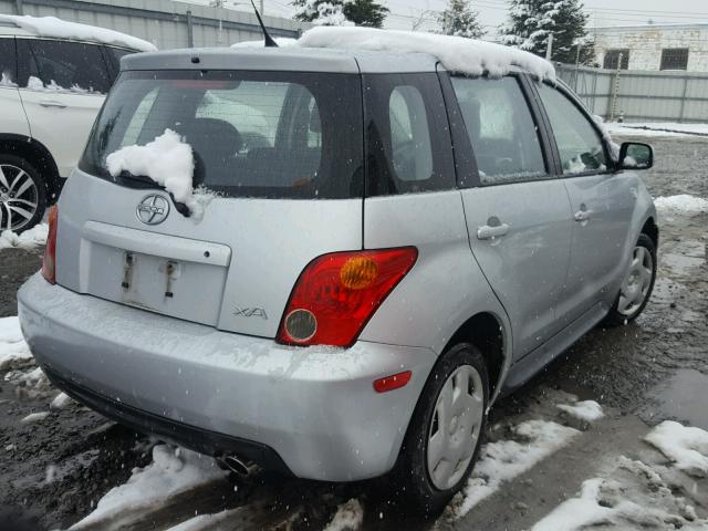 JTKKT624950116476 - 2005 TOYOTA SCION XA ვერცხლისფერი ფოტო 4