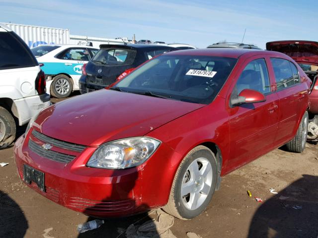 1G1AD5F5XA7143838 - 2010 CHEVROLET COBALT 1LT RED photo 2