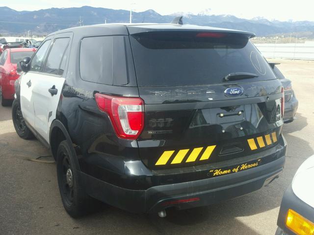 1FM5K8AR4HGA63712 - 2017 FORD EXPLORER P BLACK photo 3